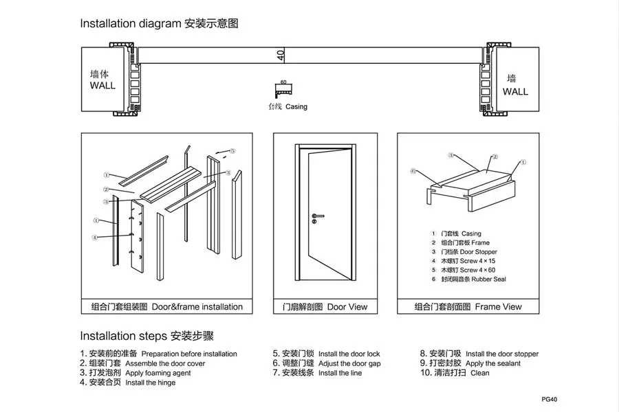 installation diagram of wpc doorvog